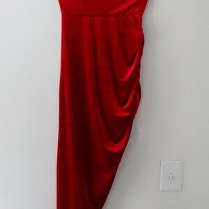long velour dress